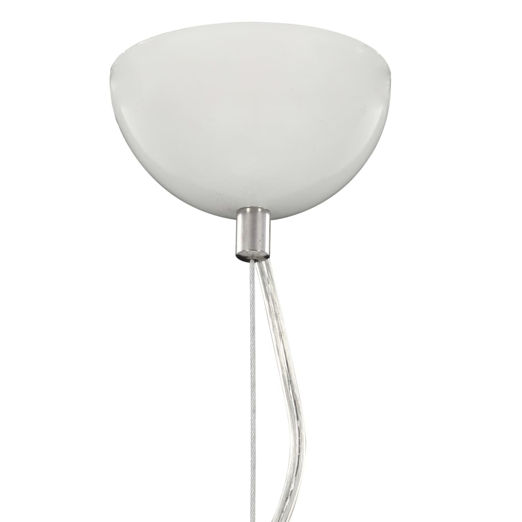 vidaXL griestu lampa, Ø50 cm, E27, baltā un sudraba krāsā