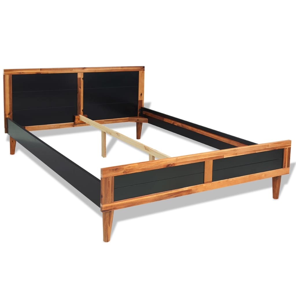 vidaXL guļamistabas mēbeles, 4 gab., 180x200 cm, akācijas masīvkoks