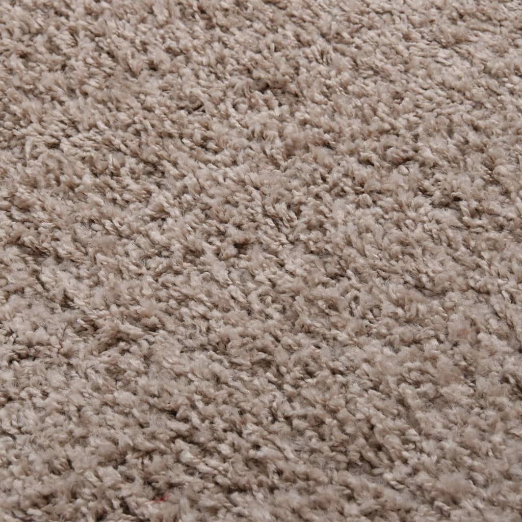 vidaXL paklājs, 140x200 cm, Shaggy, bēšs
