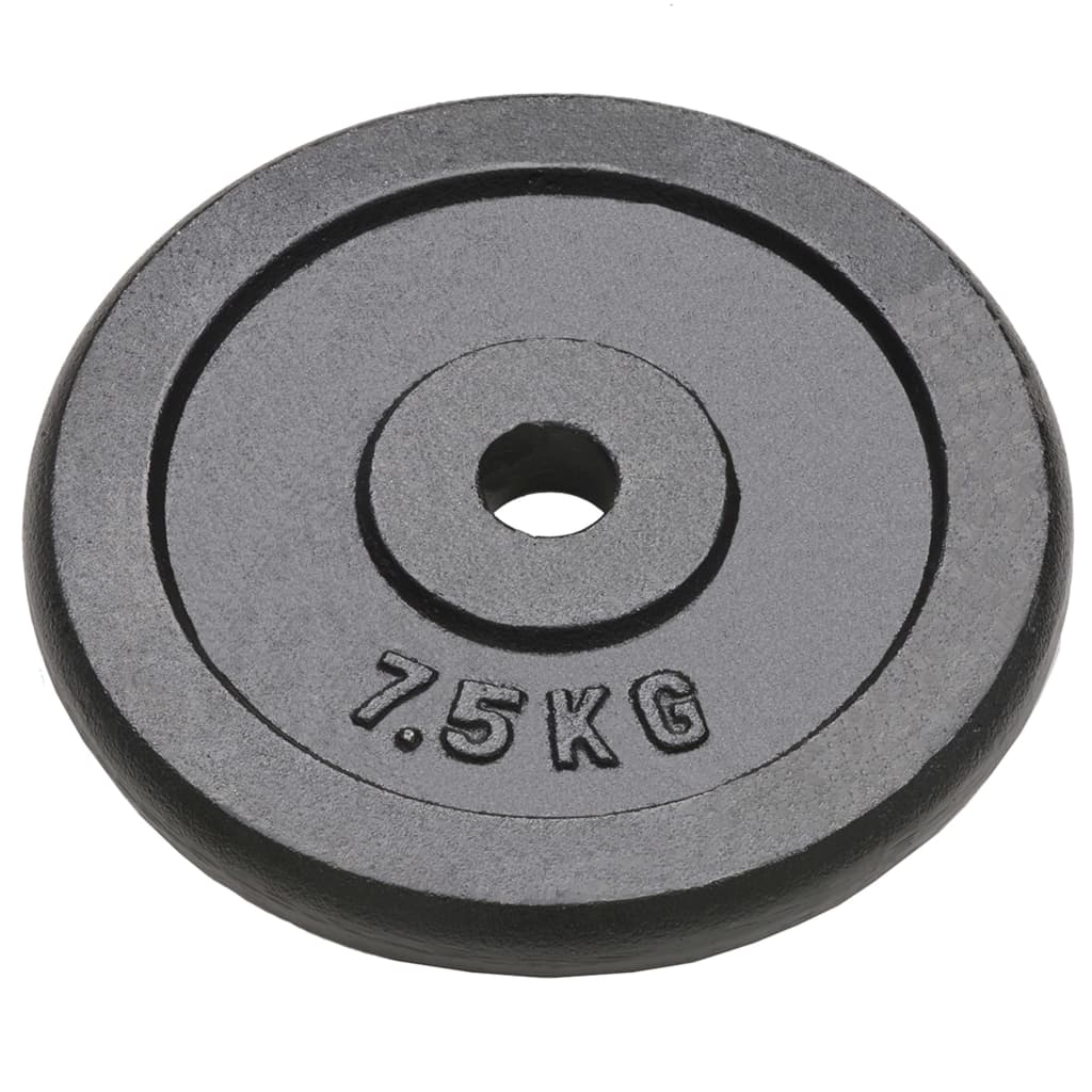 vidaXL svaru diski, 4 gab., 4x7,5 kg, čuguns