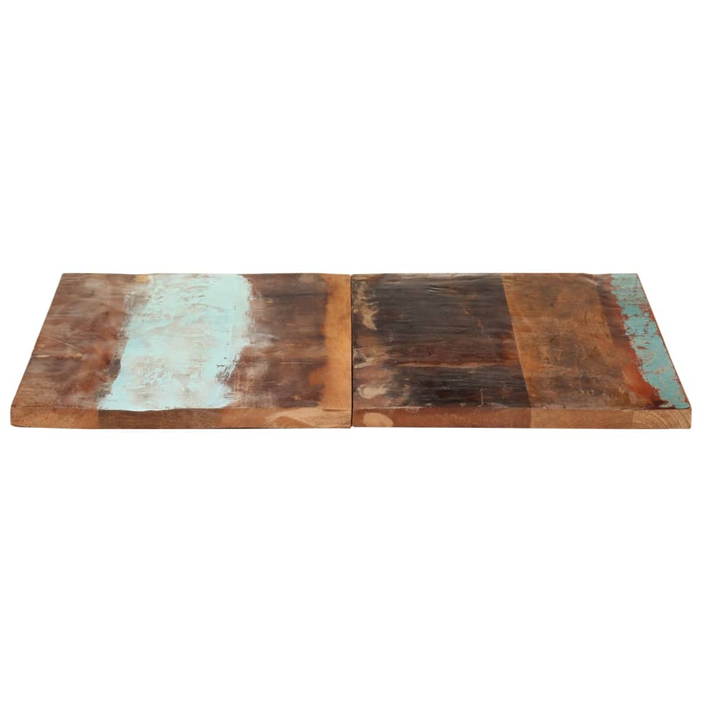 vidaXL galda virsma, kvadrāta, 80x80 cm, 25-27 mm, pārstrādāts koks