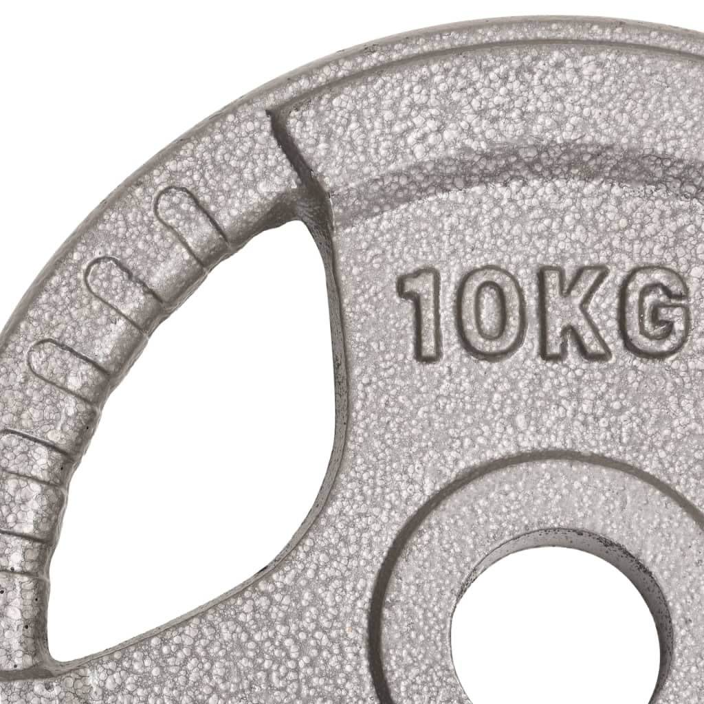 vidaXL olimpiskie svara diski, 2 gab., 20 kg, čuguns