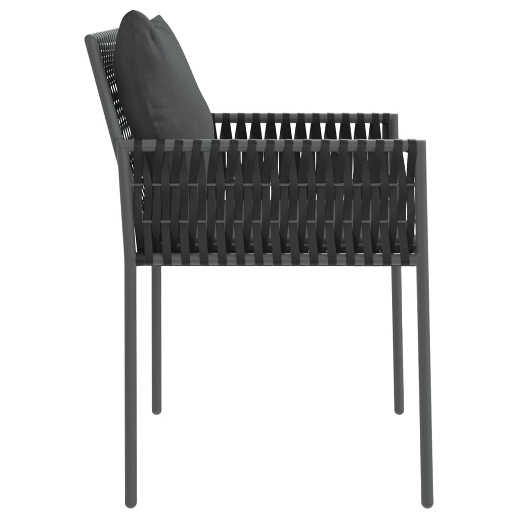 vidaXL dārza krēsli ar matračiem, 4 gab., 54x61x83 cm, PE rotangpalma