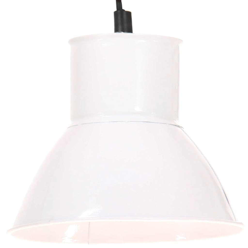 vidaXL griestu lampa, balta, apaļa, 25 W, 17 cm, E27