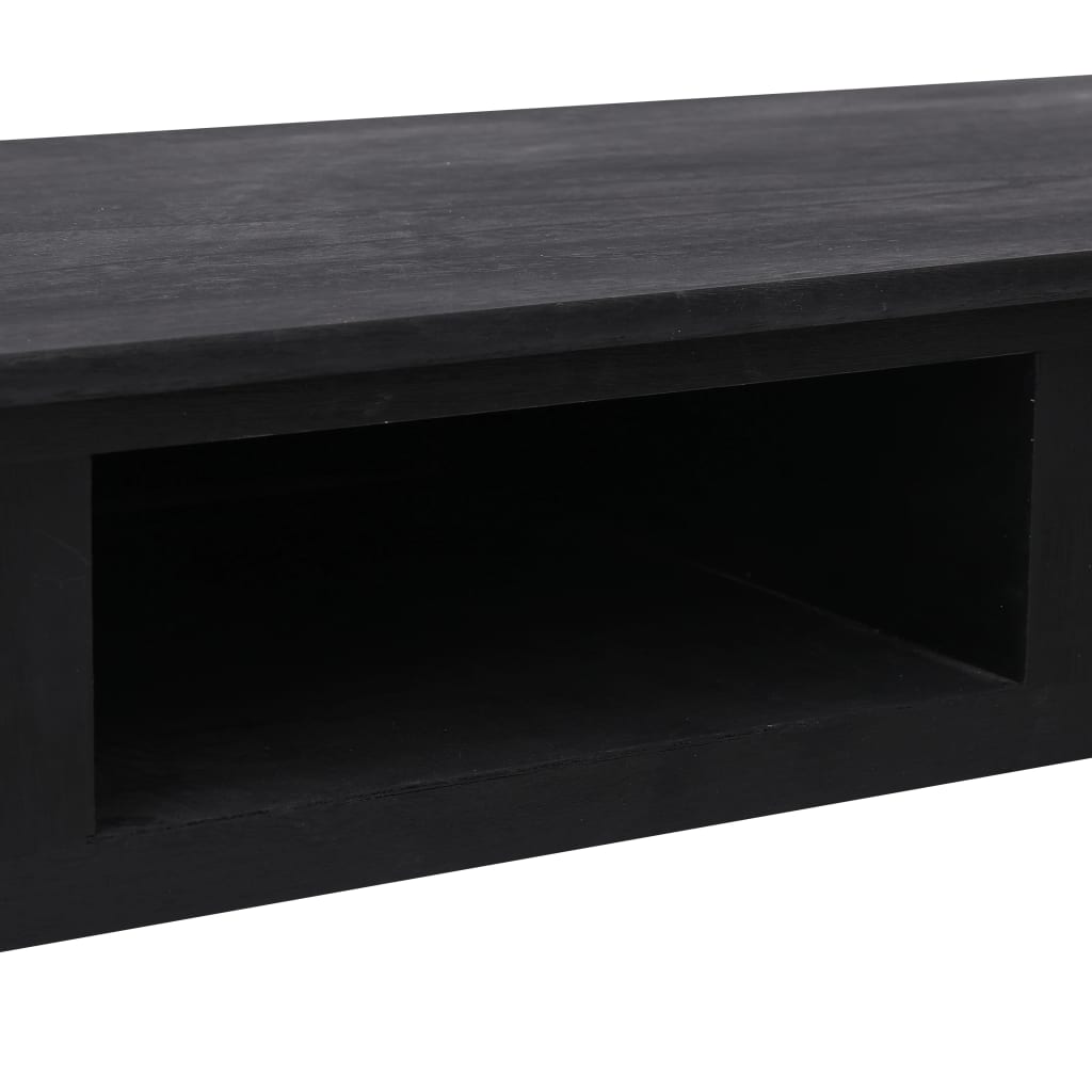vidaXL konsoles galdiņš, 110x45x76 cm, melns, koks