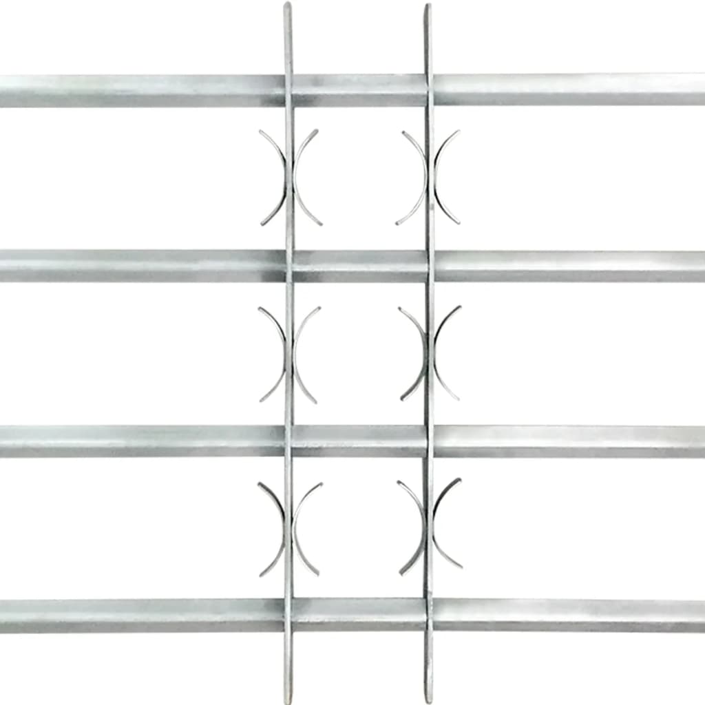 Regulējama logu drošības reste ar 4 stieņiem, 1000 - 1500 mm