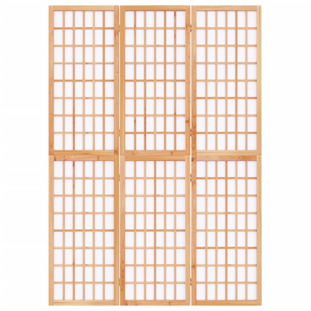 vidaXL aizslietnis, 3 paneļi, salokāms, 120x170cm, japāņu stils