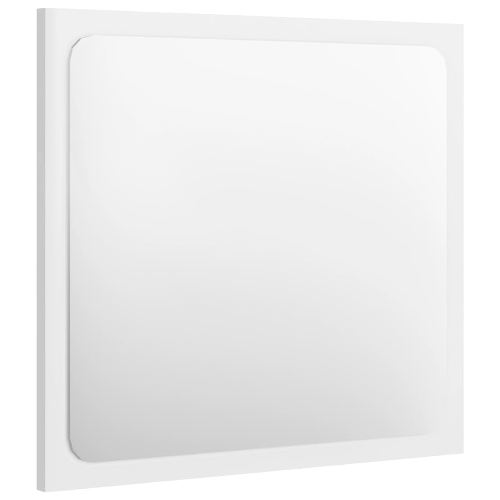 vidaXL vannasistabas spogulis, spīdīgi balts, 40x1,5x37 cm