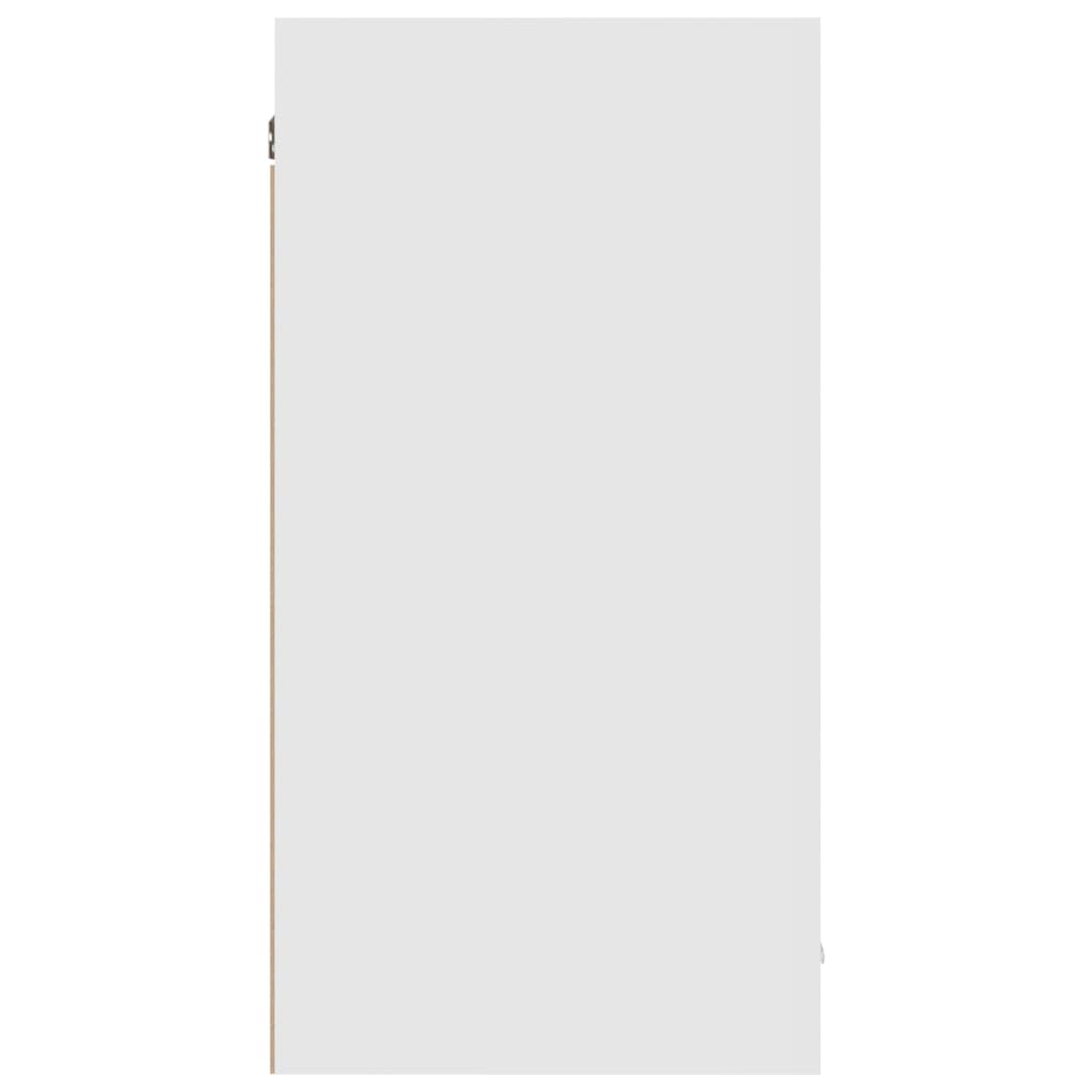 vidaXL piekarams skapītis, spīdīgi balts, 80x31x60 cm, skaidu plāksne