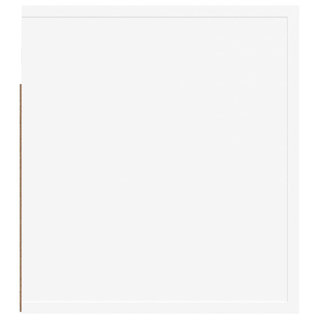 vidaXL sienas naktsskapītis, balts, 50x36x40 cm