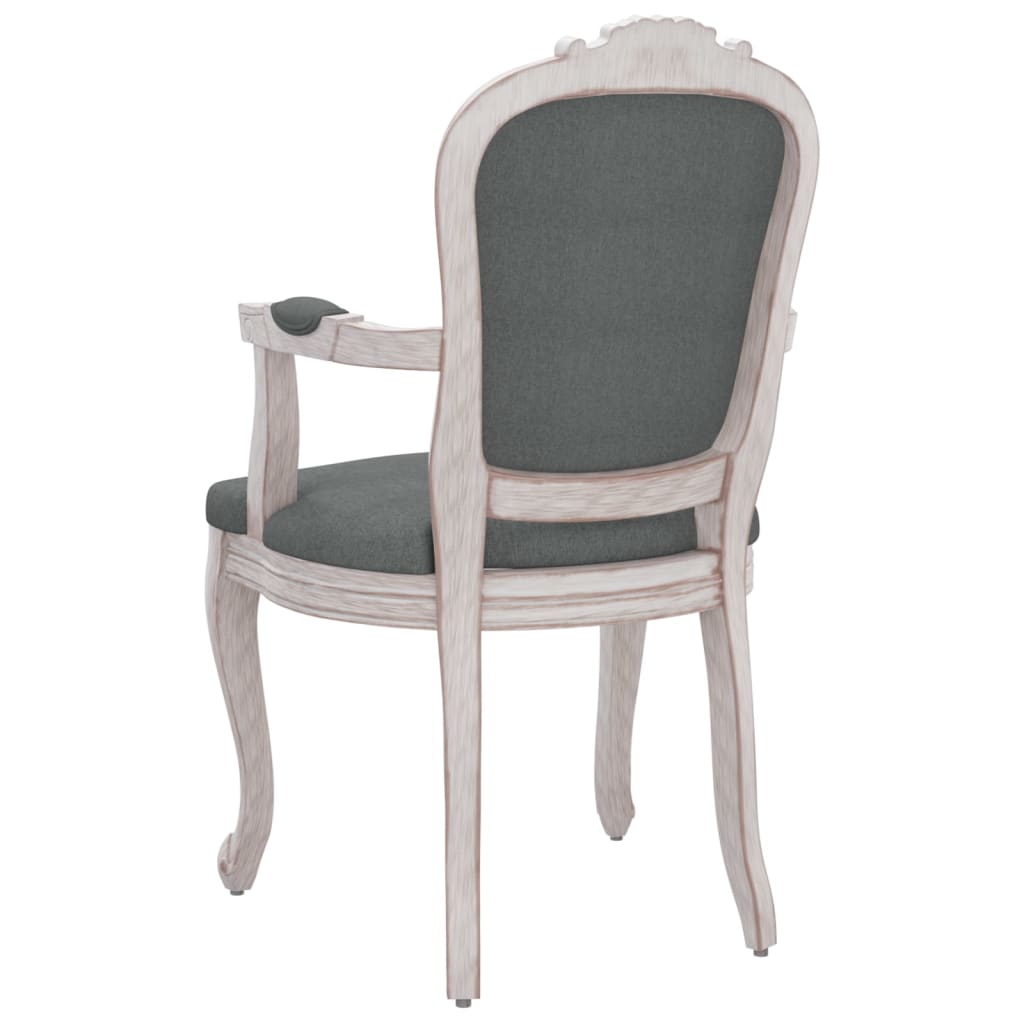 vidaXL virtuves krēsls, 62x59,5x100,5 cm, tumši pelēks audums