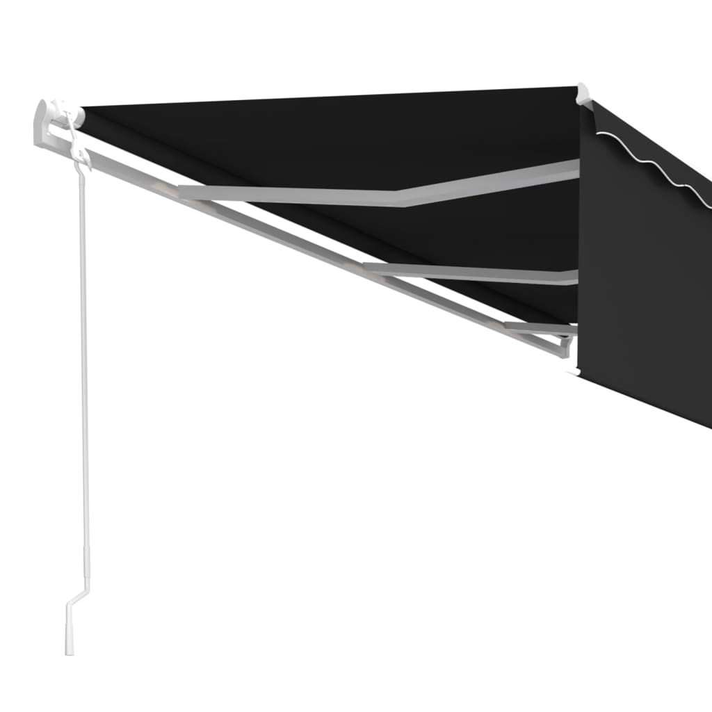 vidaXL izvelkama markīze ar žalūziju, 6x3 m, automātiska, pelēka