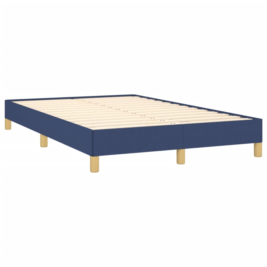 vidaXL gultas rāmis, zils, 120x200 cm, audums