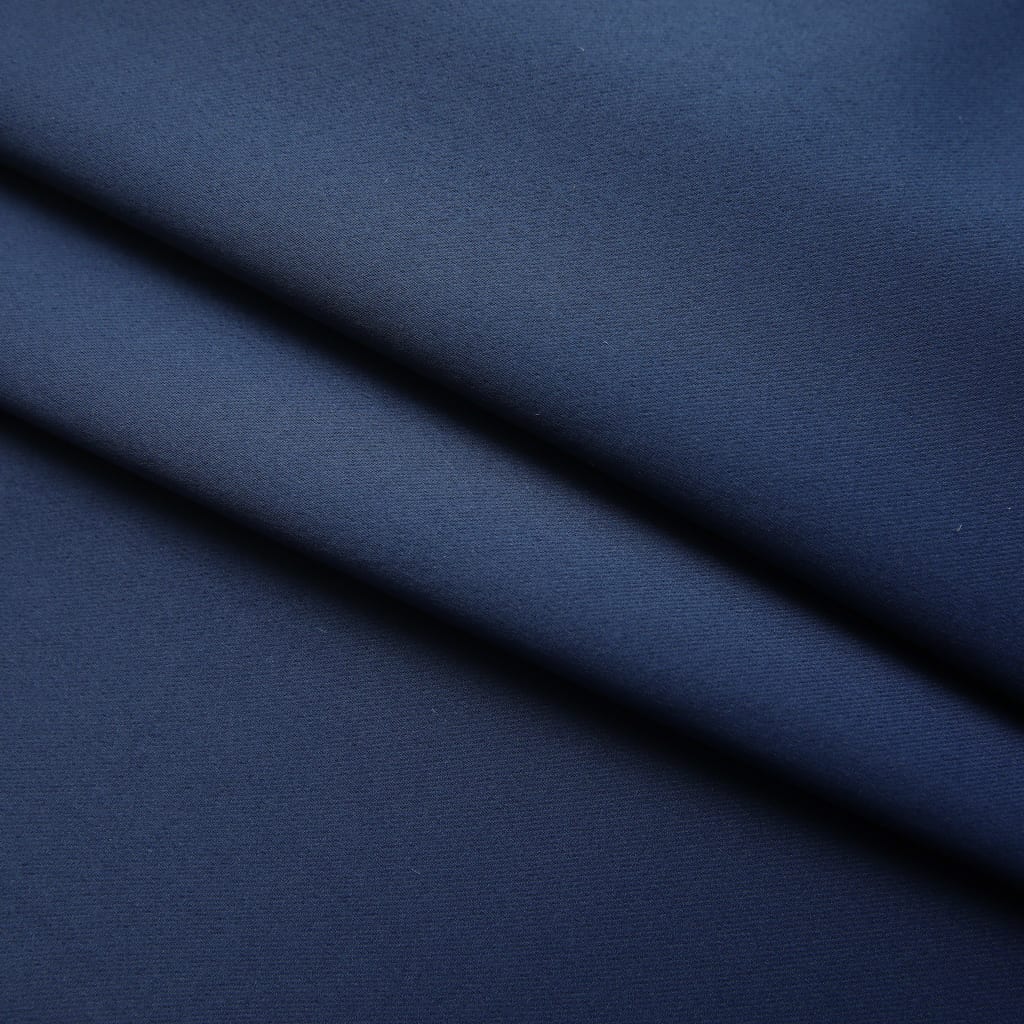 vidaXL gaismu necaurlaidīgi aizkari ar āķiem, 2 gab., zili, 140x175 cm