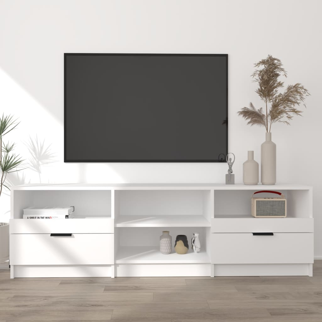 vidaXL TV skapītis, balts, 150x33,5x45 cm, inženierijas koks