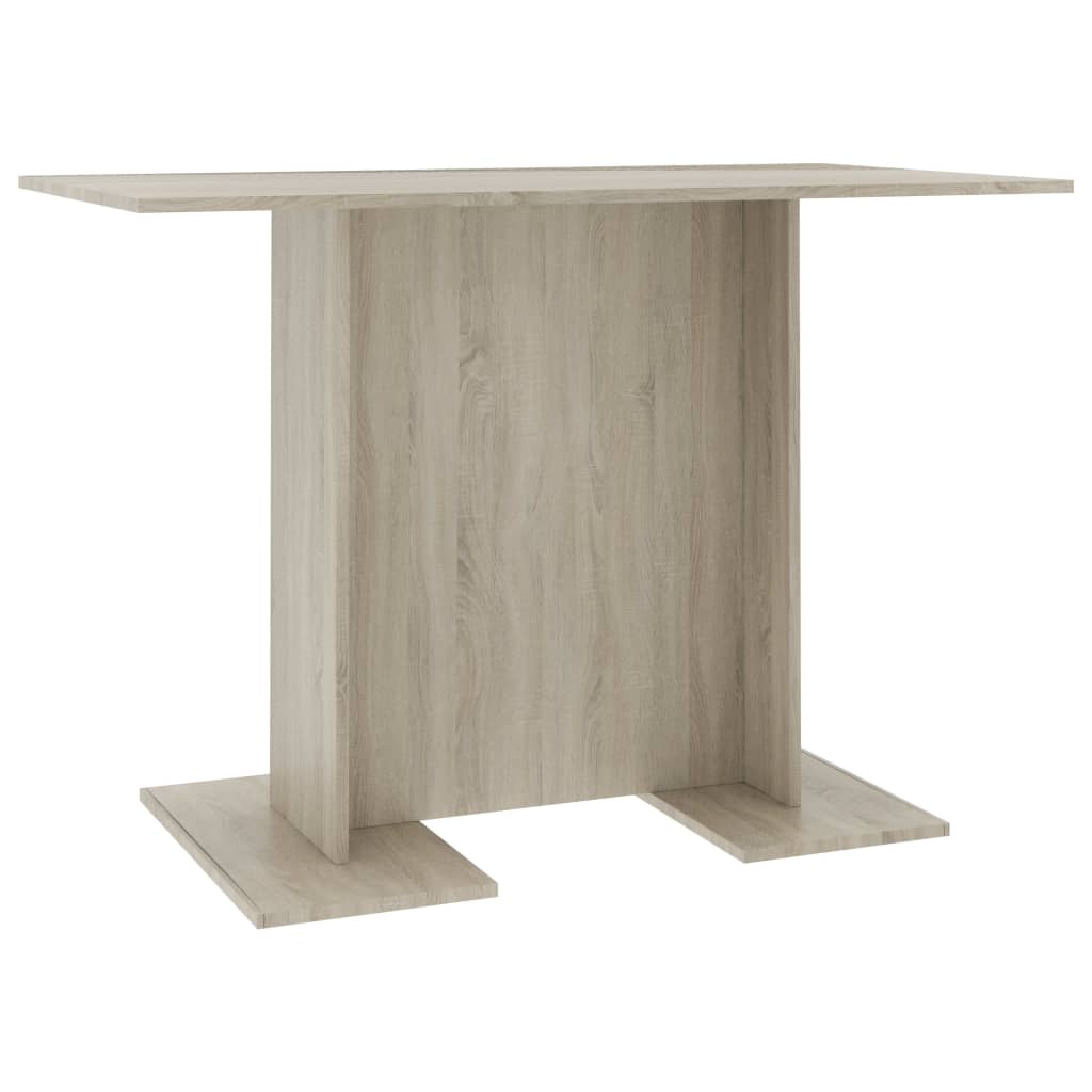vidaXL virtuves galds, 110x60x75 cm, ozolkoka krāsā, skaidu plāksne