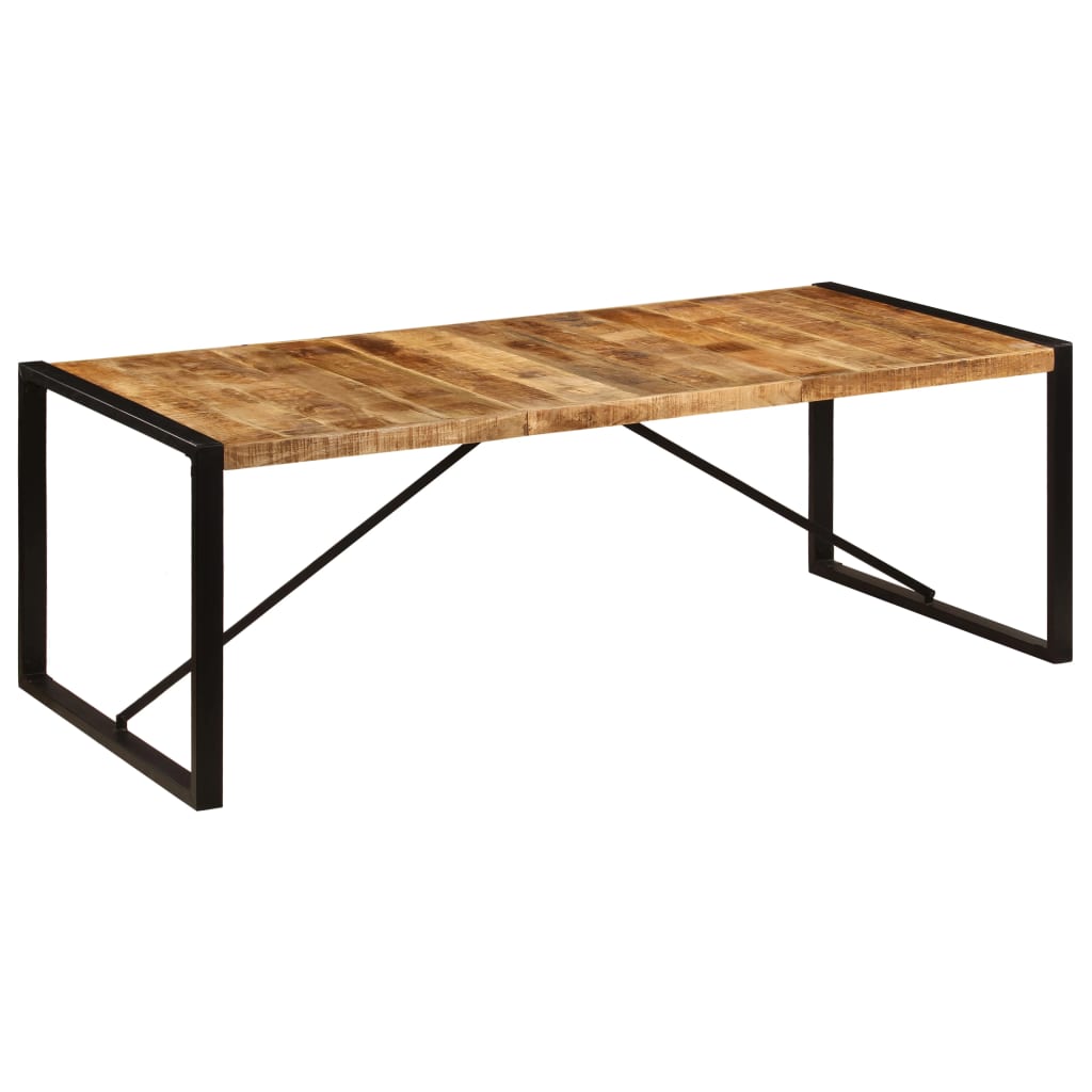 vidaXL virtuves galds, 220x100x75 cm, mango masvīkoks