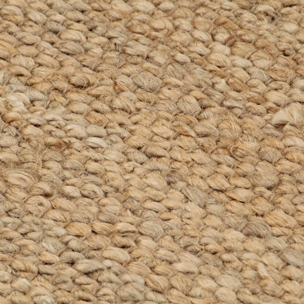 vidaXL paklājs, izgatavots ar rokām, džuta, 120x180 cm, dabīga krāsa