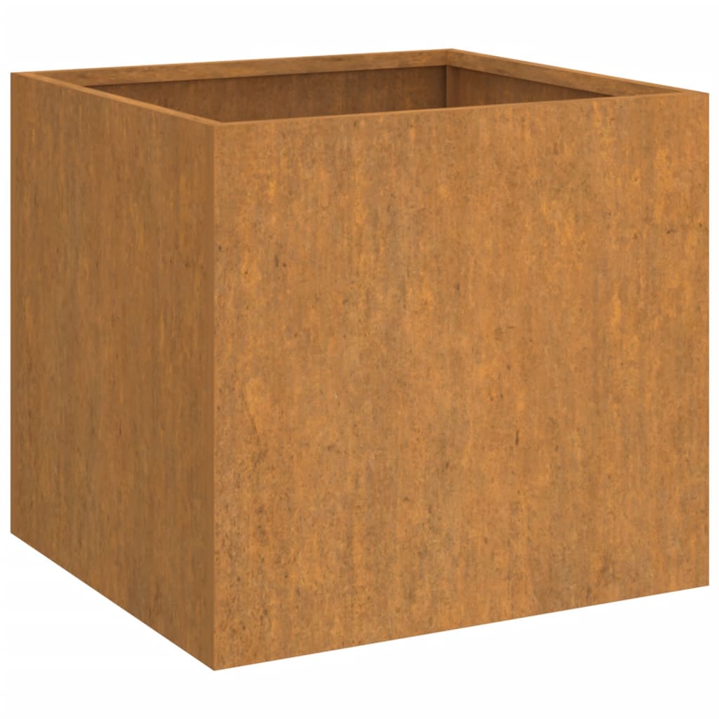 vidaXL puķu kaste, sudrabaina, 62x47x46 cm, nerūsējošais tērauds