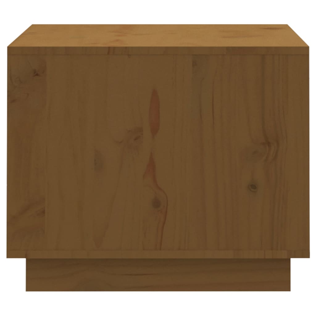 vidaXL kafijas galdiņš, medus brūns, 120x50x40,5 cm, priedes masīvkoks