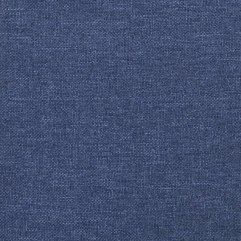 vidaXL gultas rāmis, zils, 120x200 cm, audums