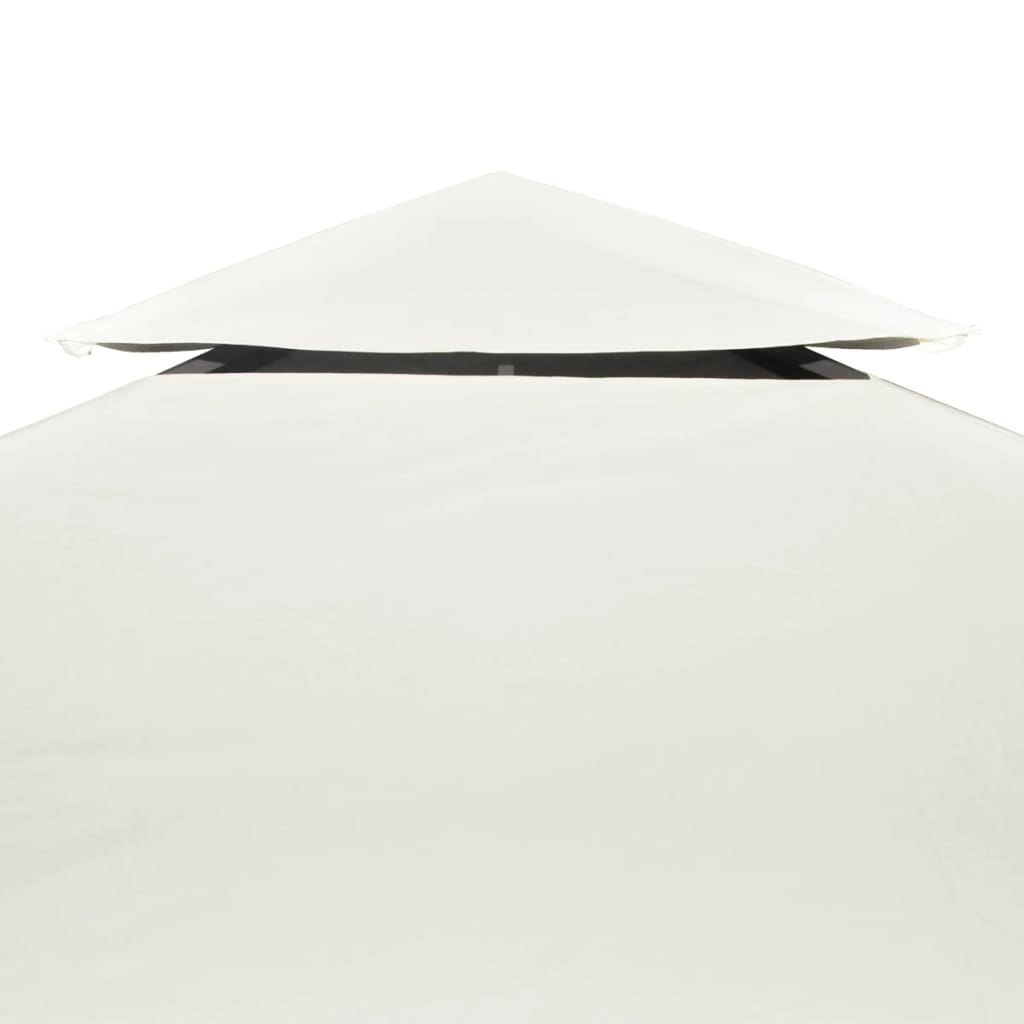 vidaXL nojumes jumta maiņas pārklājs, 3 x 3 m, 310 g/m², krēmbalts