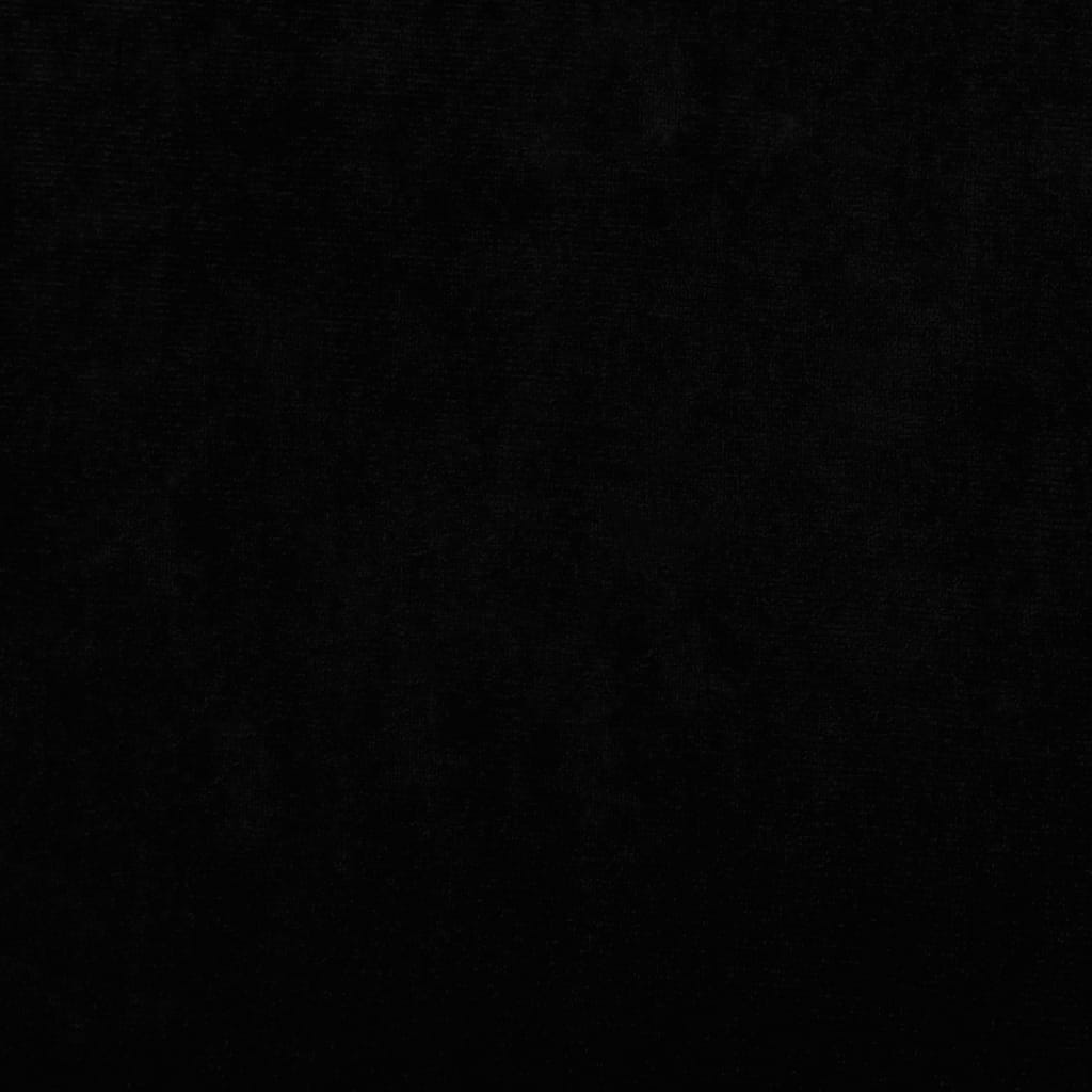 vidaXL gulta suņiem, melna, 90x53x30 cm, samts