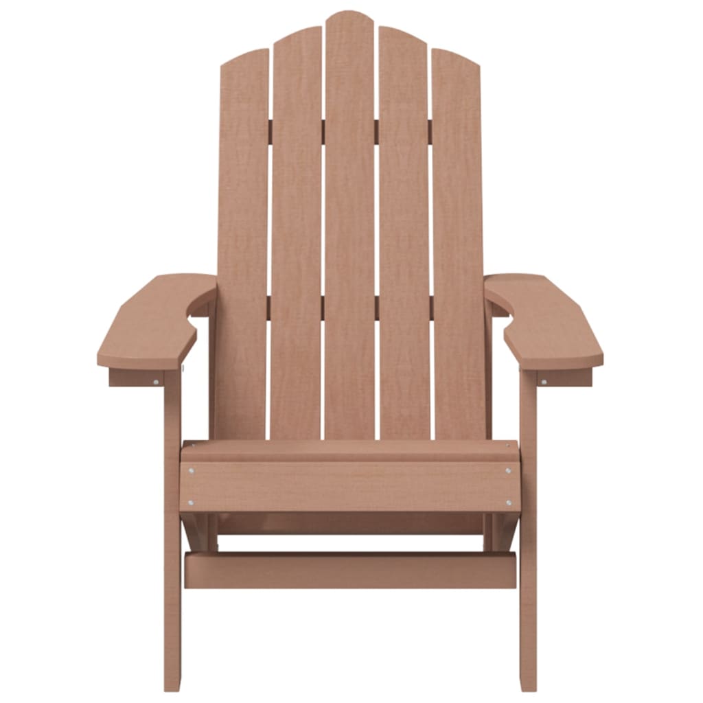 vidaXL dārza krēsli, 2 gab., HDPE, brūni