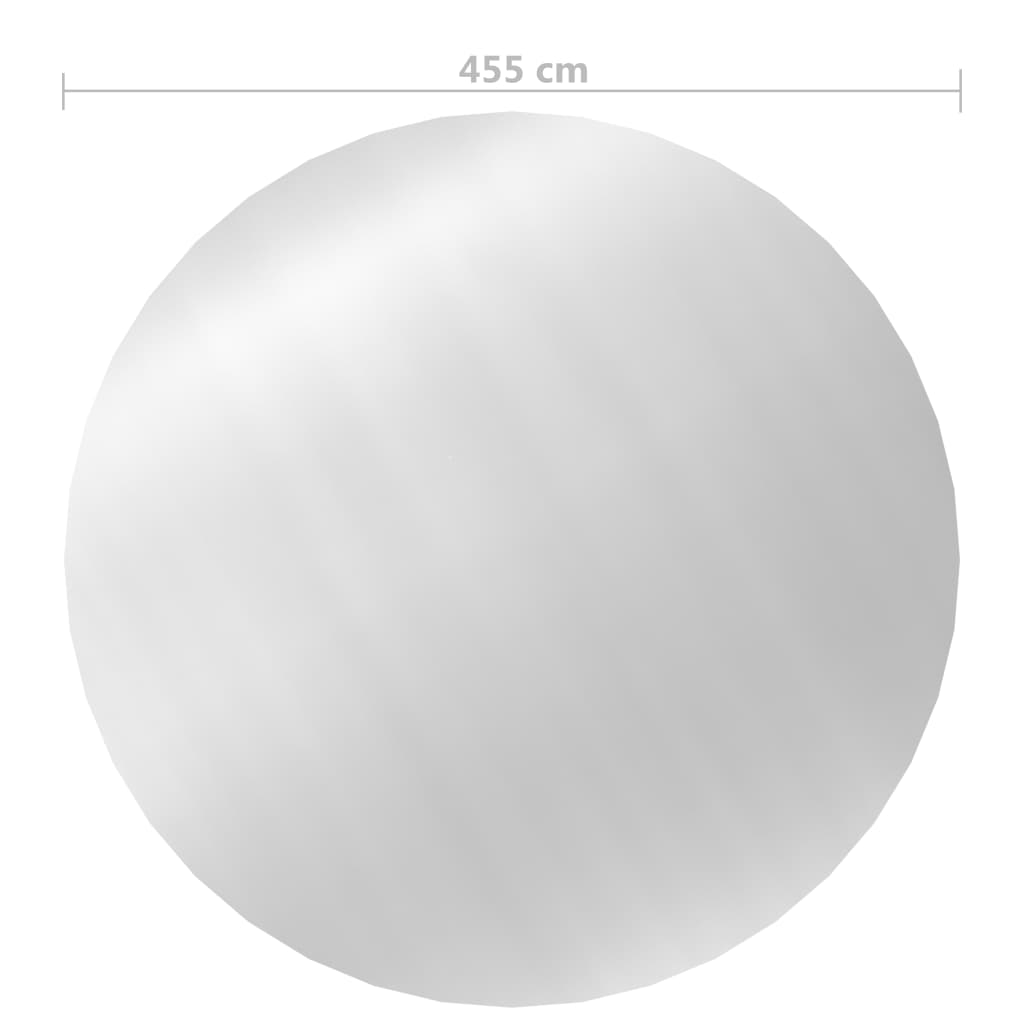 vidaXL baseina pārklājs, 455 cm, PE, sudraba krāsā