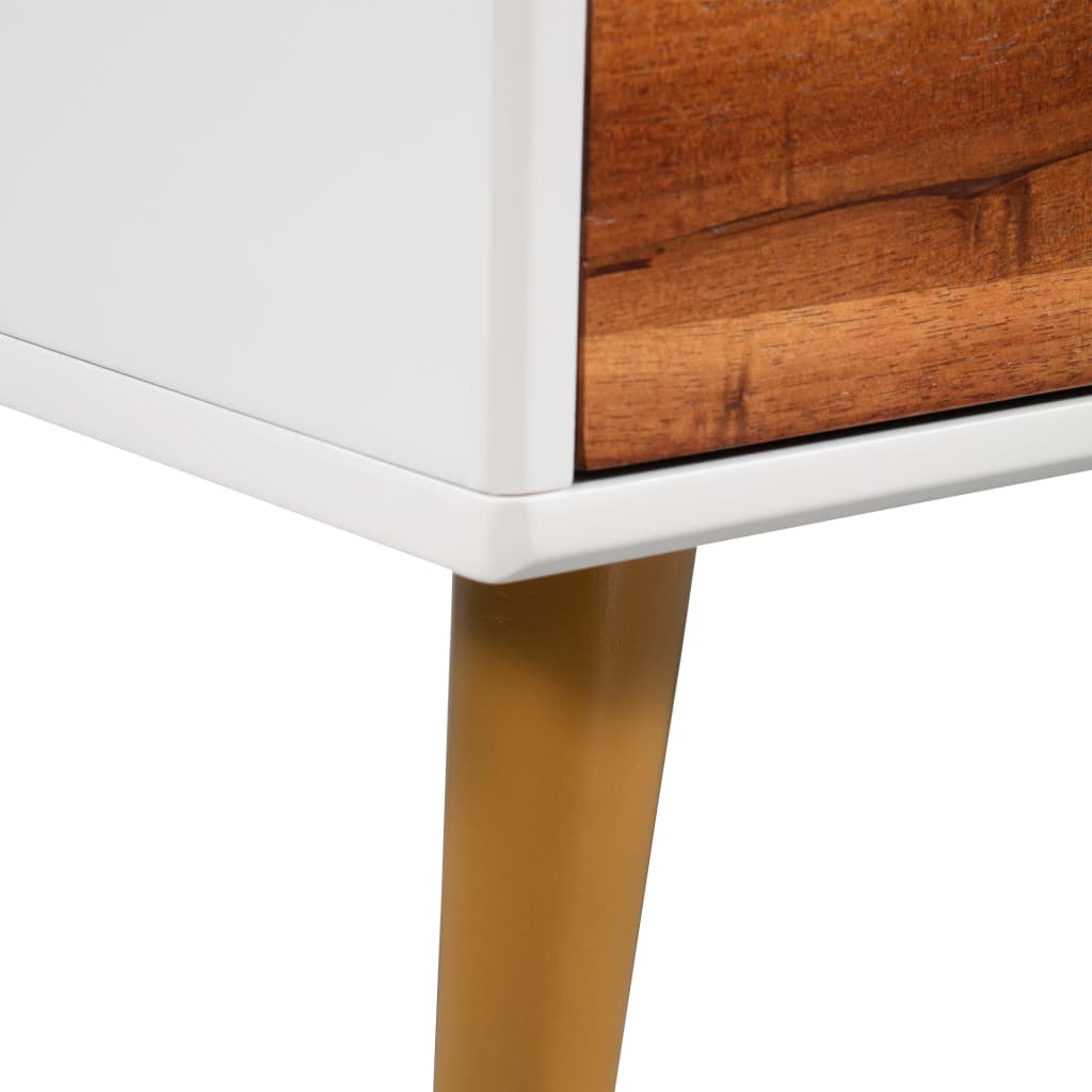 vidaXL kafijas galdiņš, akācijas masīvkoks, 90x50x40 cm