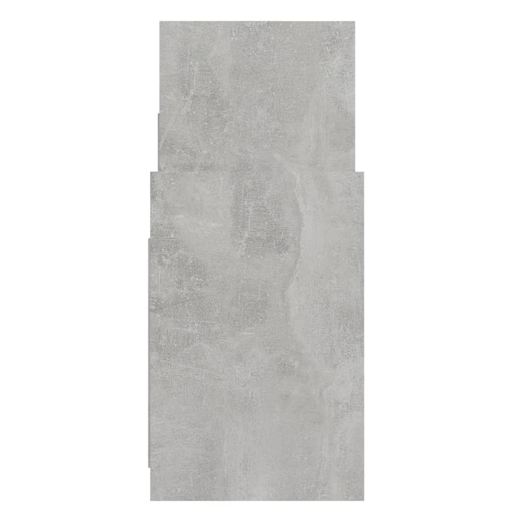 vidaXL skapītis, betona pelēks, 60x26x60 cm, skaidu plāksne