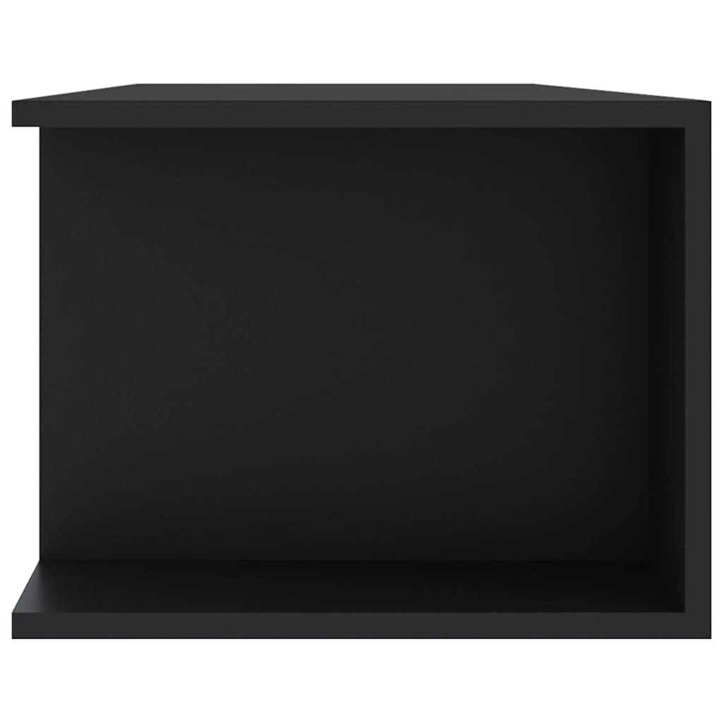 vidaXL TV plaukts ar LED lampiņām, 135x39x30 cm, melns