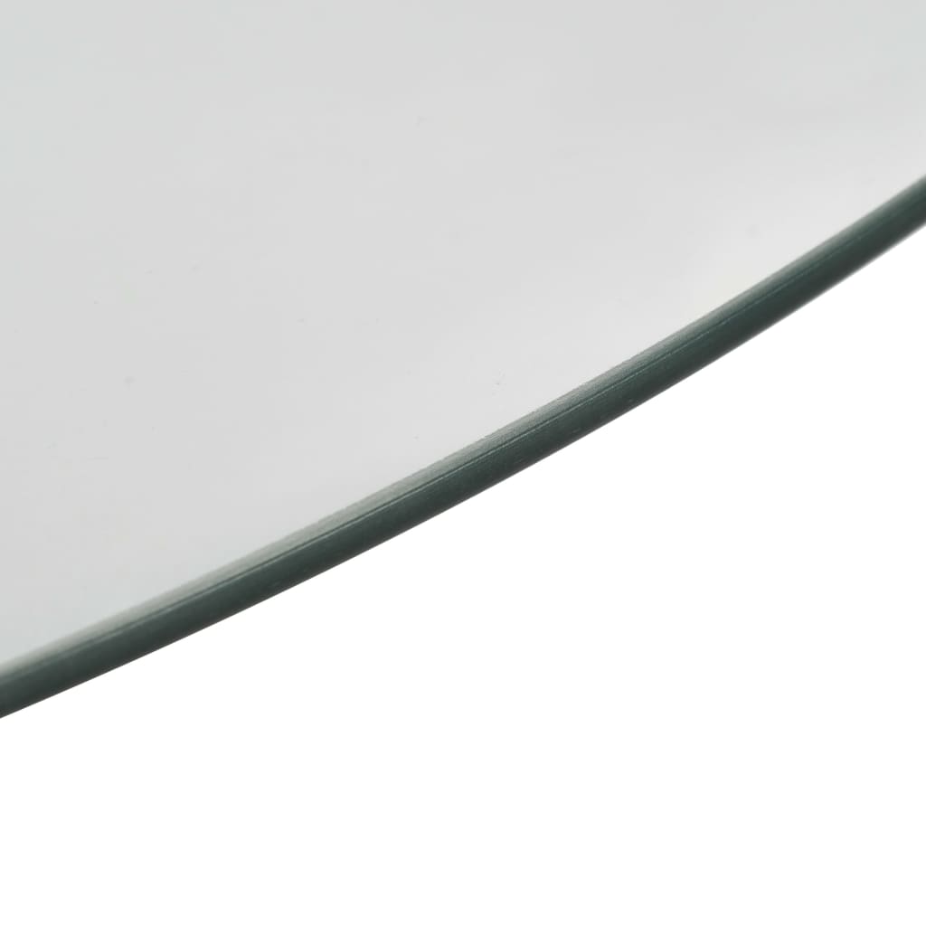 vidaXL rotējoša servēšanas paplāte, 60 cm, rūdīts stikls, caurspīdīga