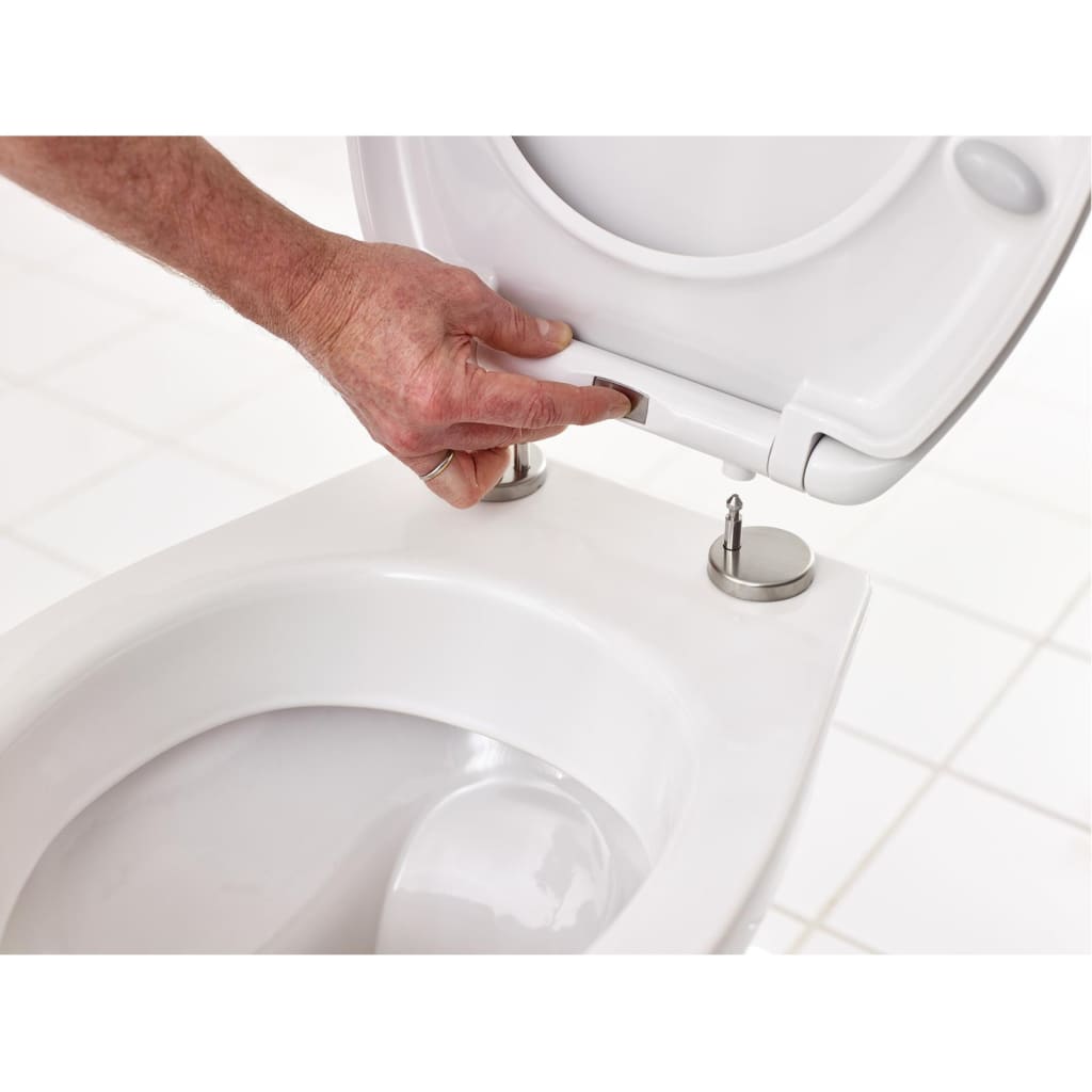 RIDDER tualetes poda sēdeklis Generation, lēnā aizvēršanās, balts