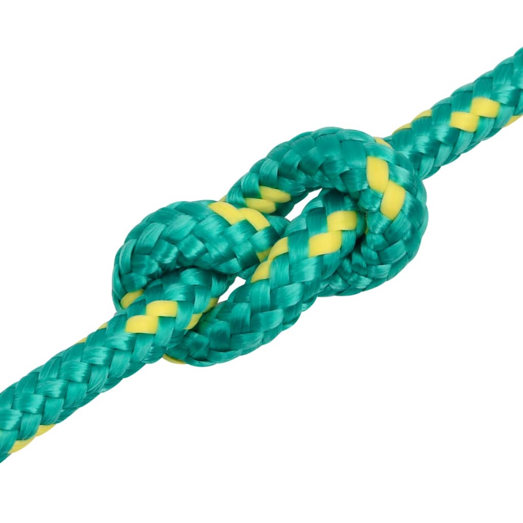 vidaXL laivu virve, zaļa, 6 mm, 250 m, polipropilēns