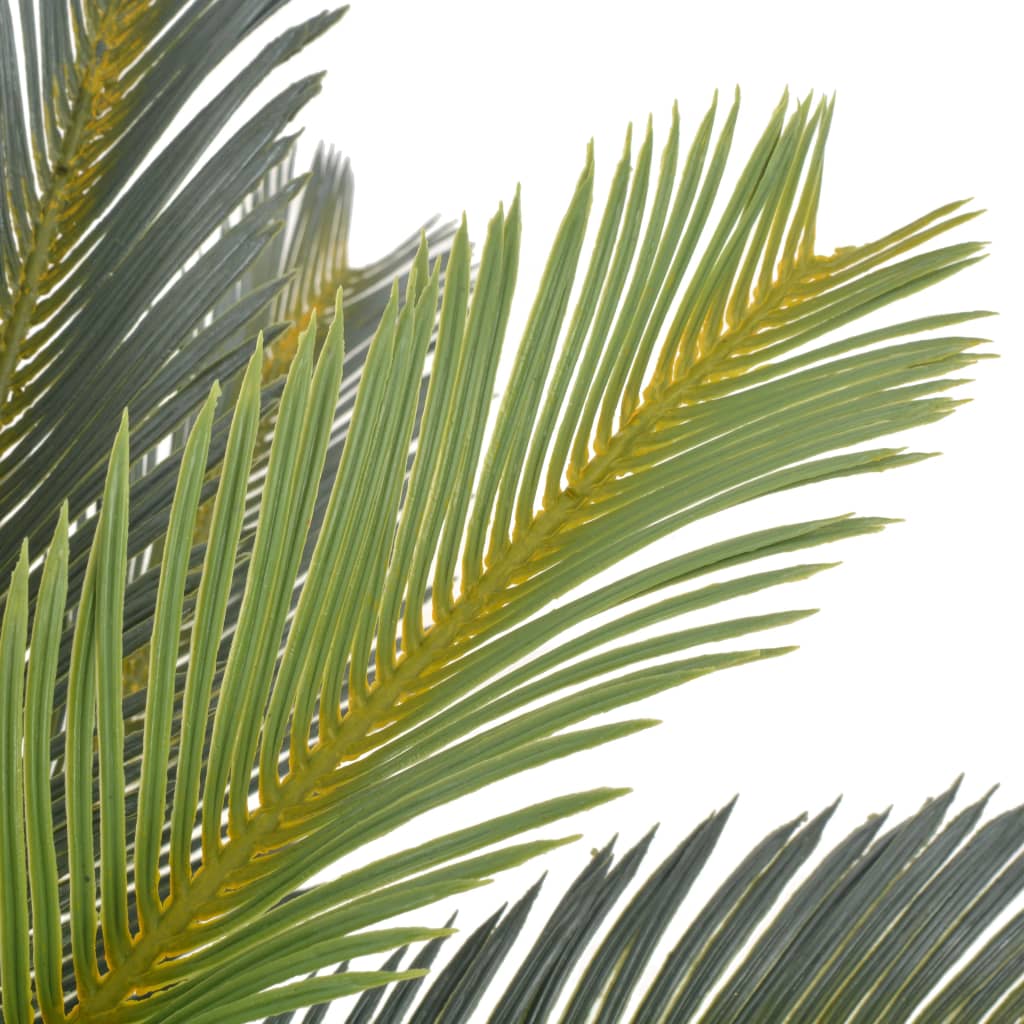 vidaXL mākslīgā cikas palma ar podiņu, 90 cm, zaļa