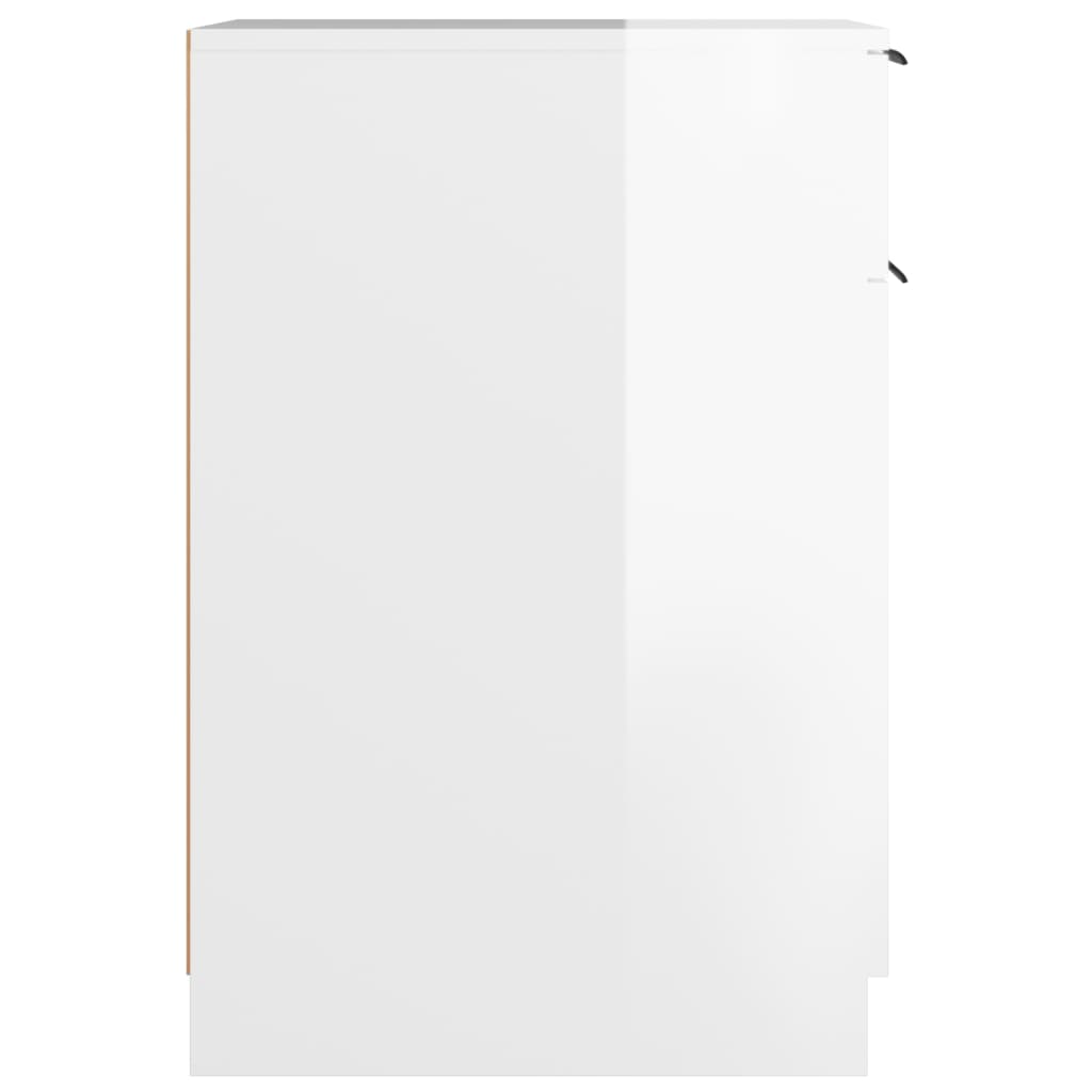 vidaXL rakstāmgalda skapītis, balts, 33,5x50x75 cm, inženierijas koks