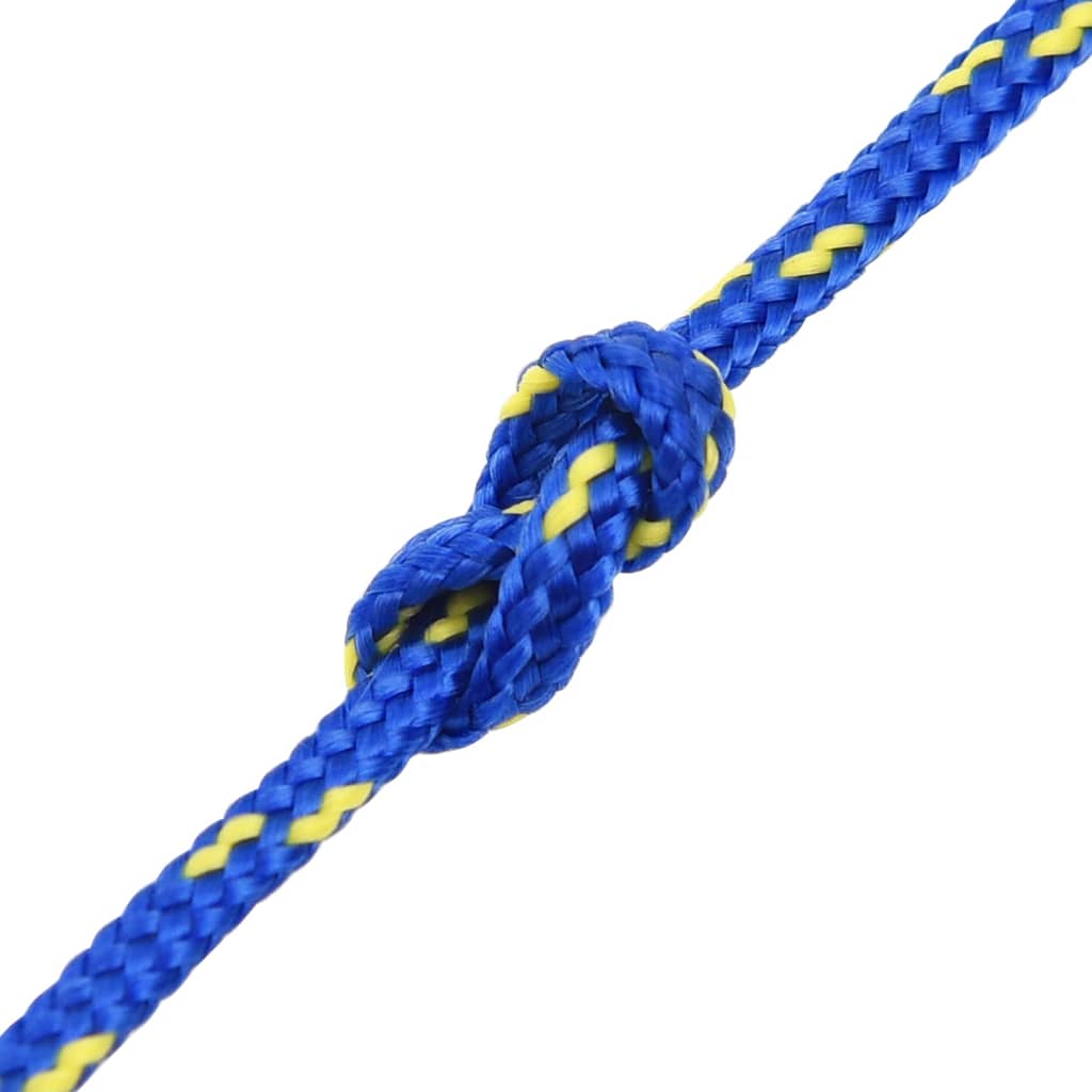 vidaXL laivu virve, zila, 2 mm, 25 m, polipropilēns