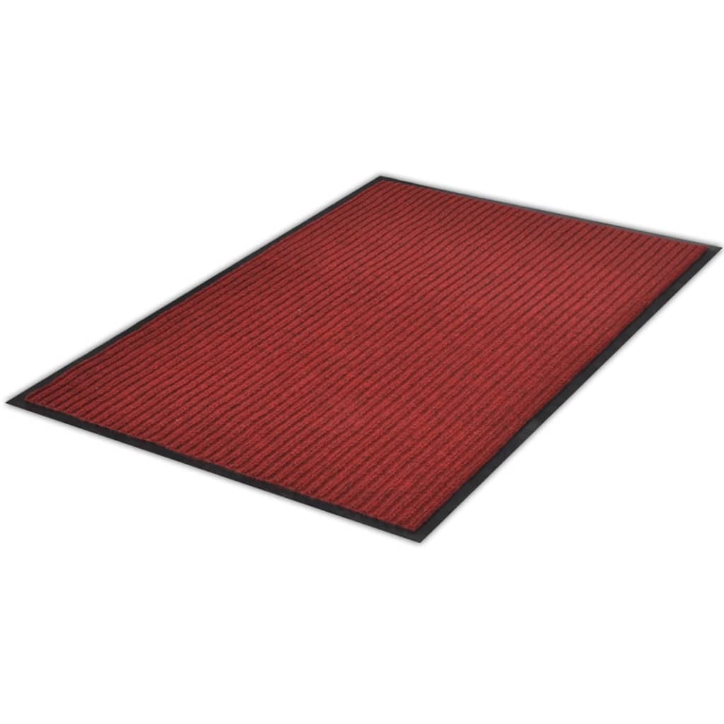 Sarkans durvju paklājs PVC 90 x 150 cm