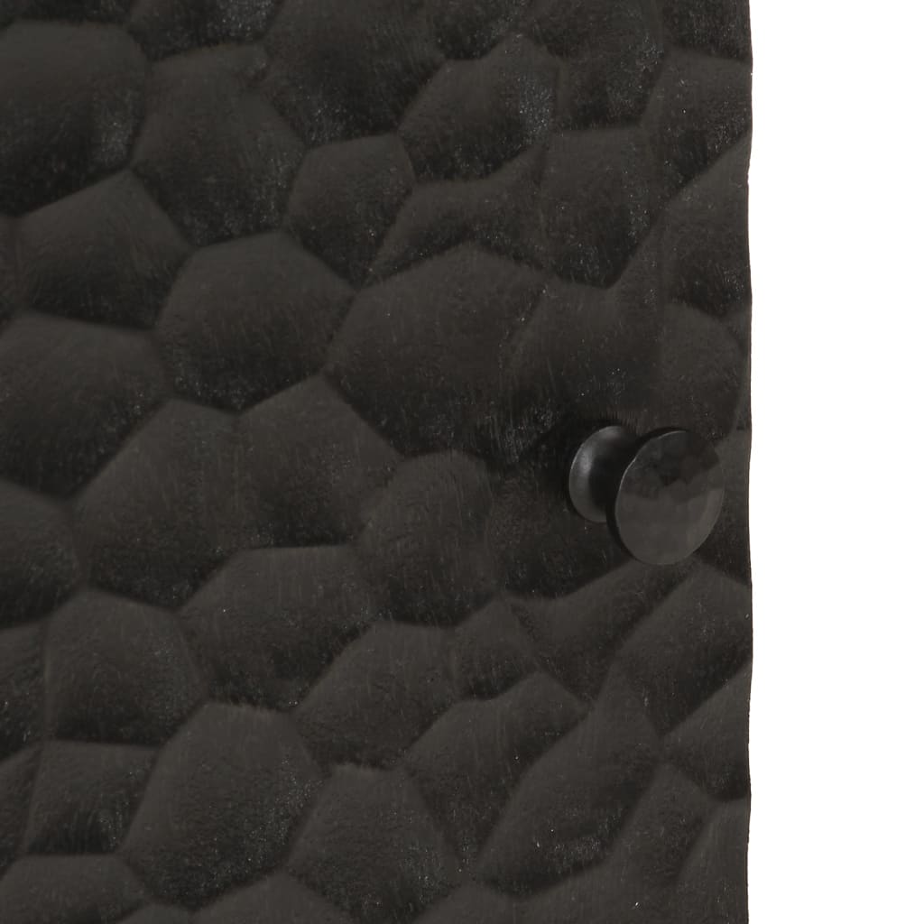 vidaXL naktsskapītis, melns, 50x33x60 cm, mango masīvkoks