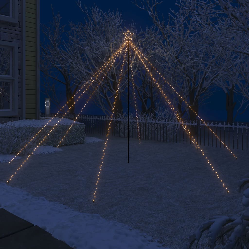 vidaXL Ziemassvētku LED koka gaismiņas, 576 LED, 3,6 m