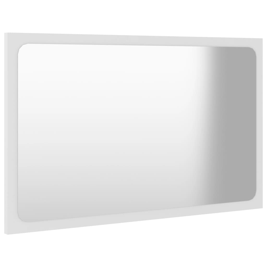 vidaXL vannasistabas spogulis, balts, 60x1,5x37 cm