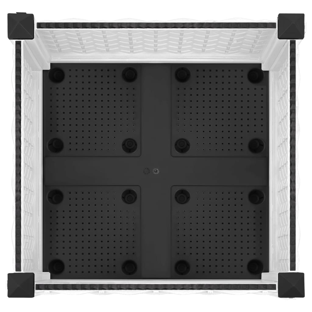 vidaXL puķu kaste, 40x40x23 cm, polipropilēns