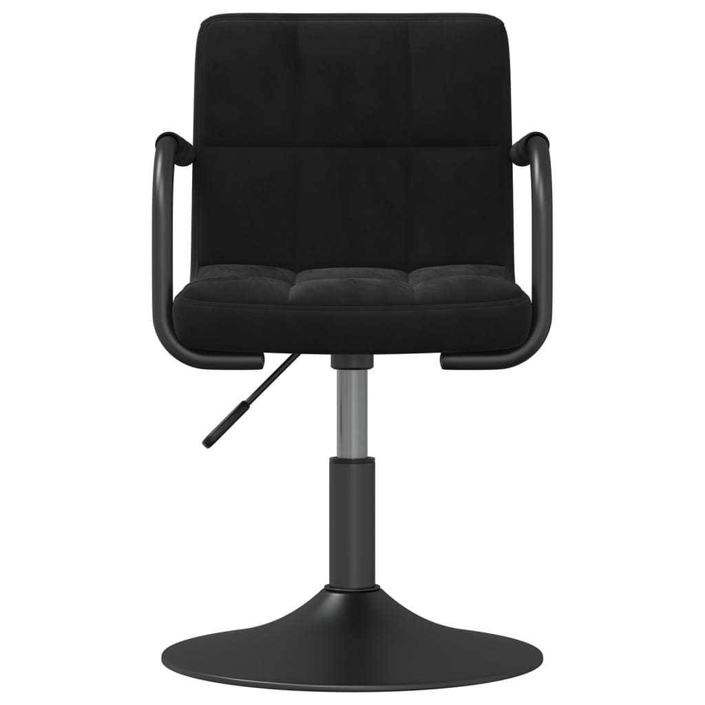 vidaXL bāra krēsls, melns samts