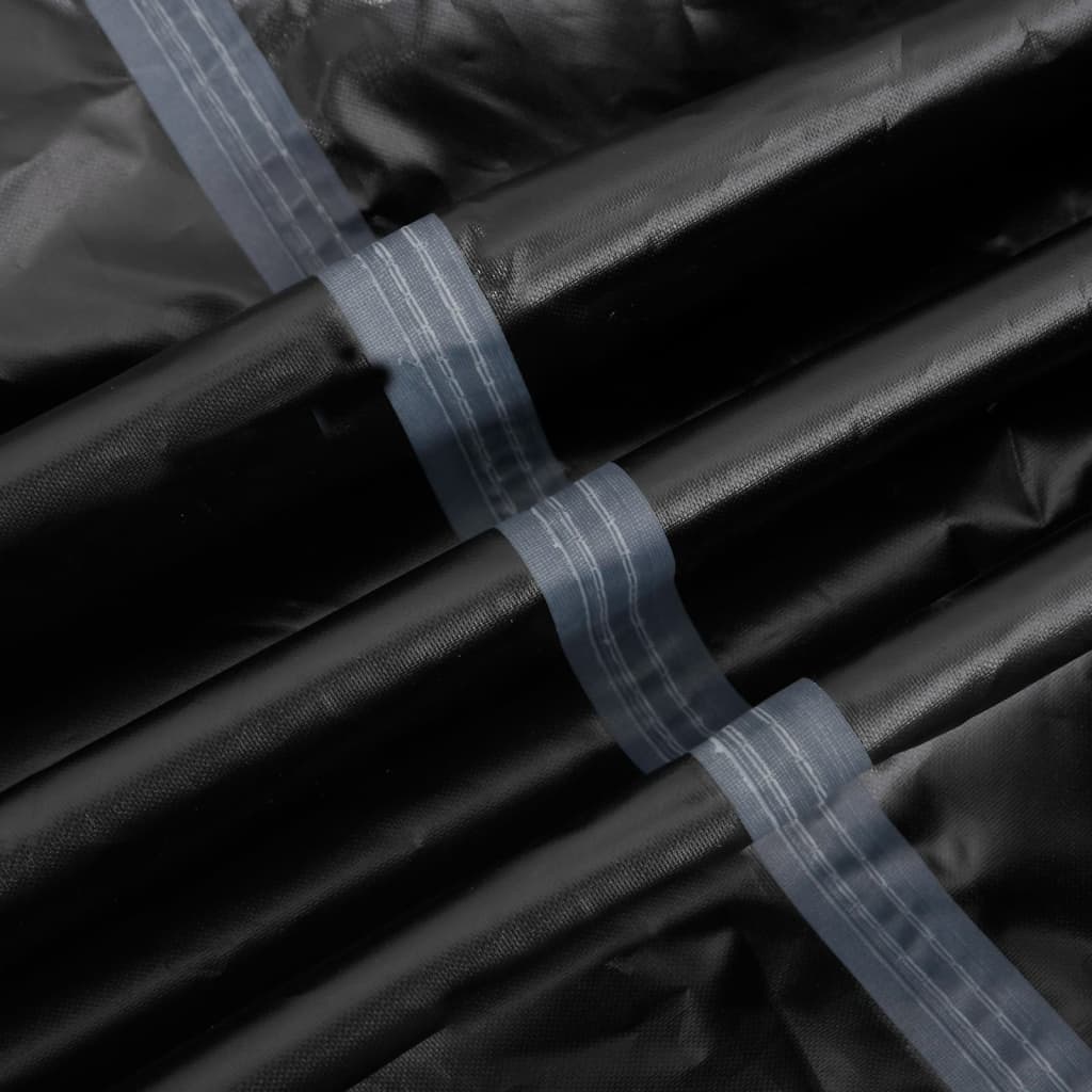 vidaXL trīsvietīga sola pārsegs, melns, 165x70x65/94 cm, 420D audums