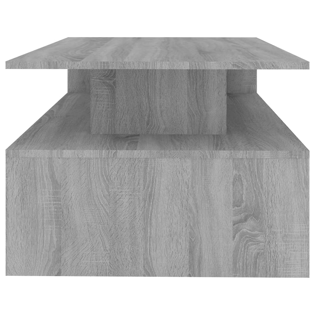 vidaXL kafijas galdiņš, pelēka ozola, 90x60x42,5 cm, inženierijas koks