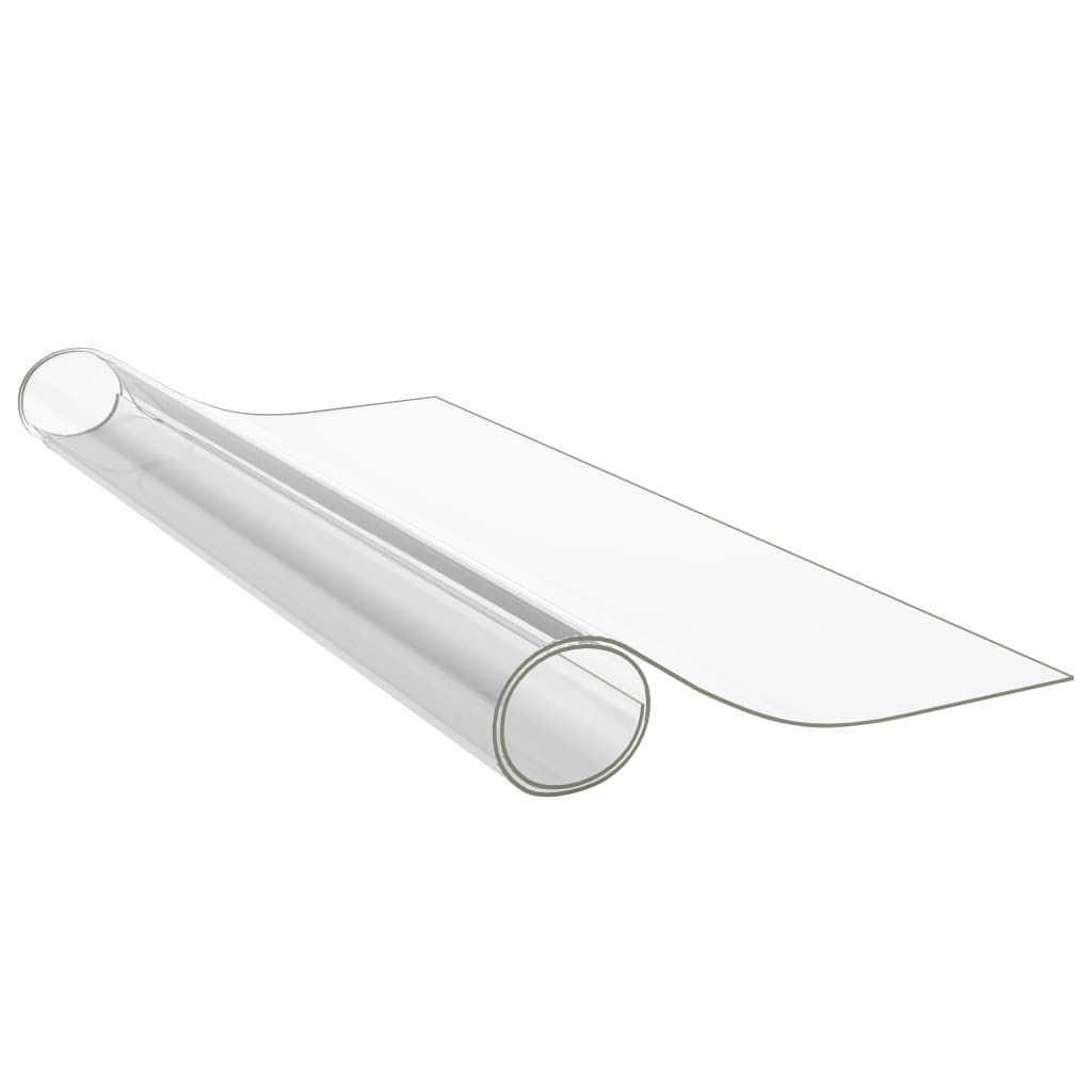 vidaXL galda aizsargsegums, caurspīdīgs, 80x80 cm, 2 mm, PVC