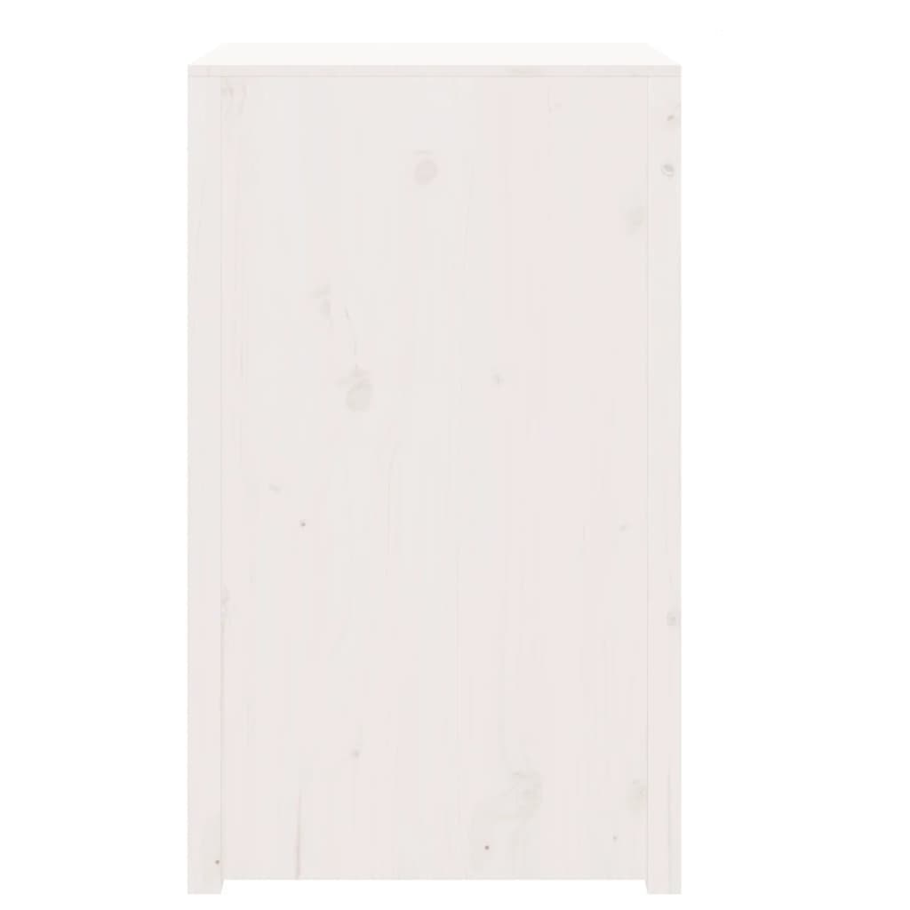 vidaXL āra virtuves skapītis, balts, 55x55x92 cm, priedes masīvkoks