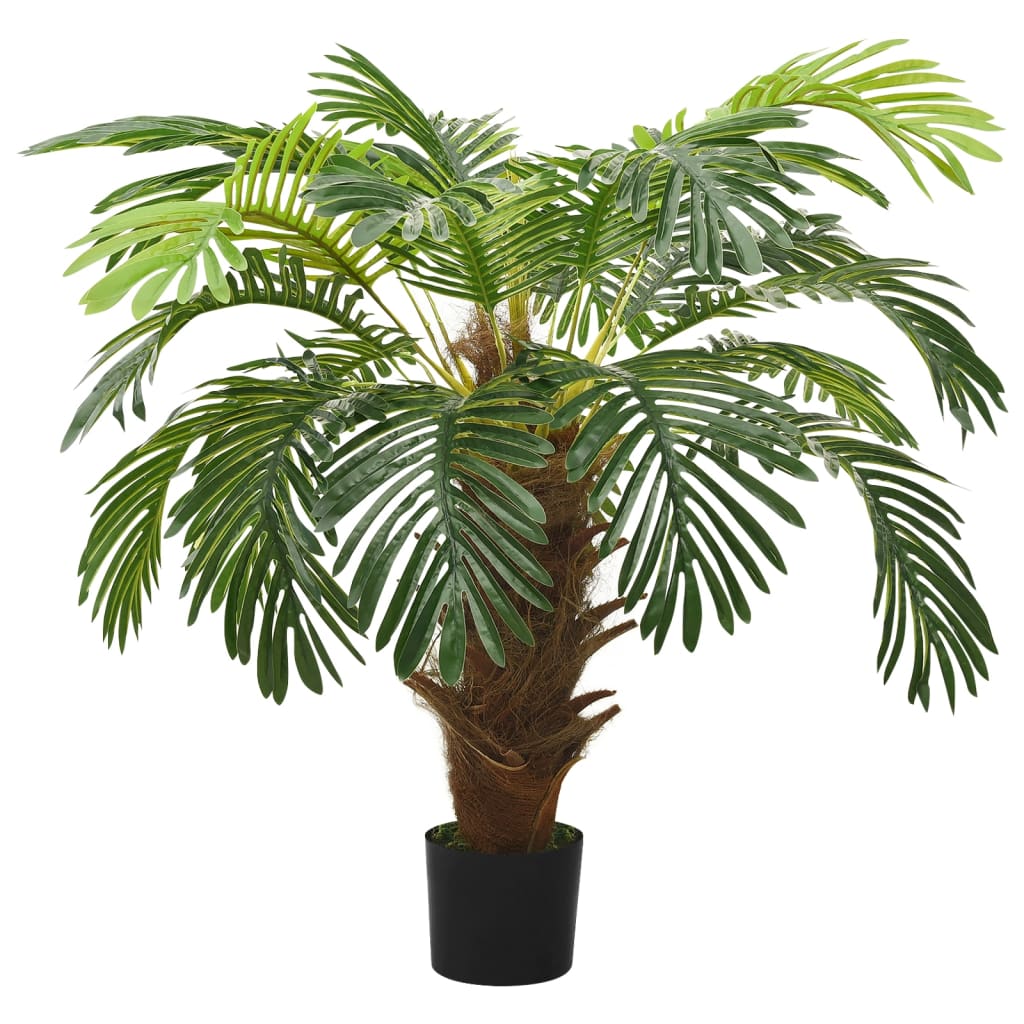 vidaXL mākslīgā cikas palma ar podiņu, 90 cm, zaļa
