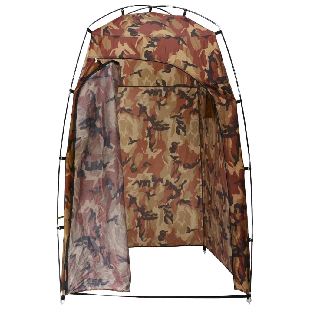 vidaXL dušas/tualetes/ģērbtuves telts, kamuflāžas krāsa